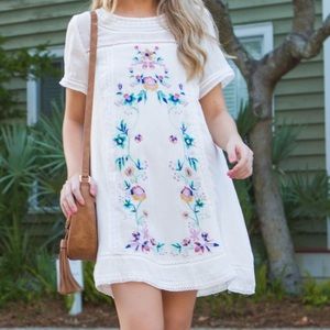 Umgee Embroidered Dress